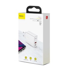 Сетевое зар. устр. Baseus Speed PPS 1USB+1C 5A 30W (CCFS-C02) белое