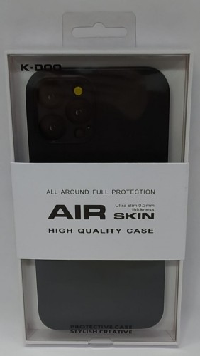 Накладка для i-Phone 12 Pro Max 6.7" K-Doo Air Skin пластик черная