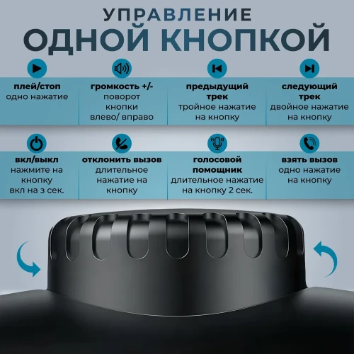 Стереонаушники Bluetooth полноразмерные Hoco W35 Air Light V5.3/45ч синий