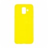 Накладка для Samsung Galaxy A6 Plus (2018) Silicone cover желтая