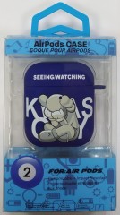 Силиконовый светящийся в темноте чехол для AirPods 1/2 Luxo Kaws рисунок №31