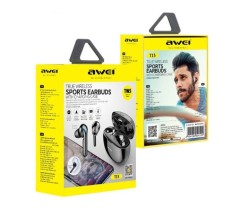 Беспроводные наушники TWS Awei T15 TWS IPX4 V5.0 микрофон с шумоподавлением сенсорные белый