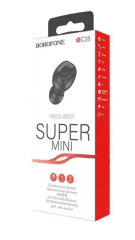 Bluetooth-гарнитура Borofone BC28 Mini BT5.0/40mAh/4ч черная