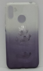 Накладка для Huawei Y7 (2019) силикон с блёстками цветы в ассортименте