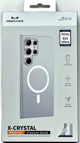 Накладка для Samsung Galaxy S24 Keephone X-Crystal MagSnap прозрачный