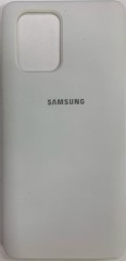 Накладка для Samsung Galaxy A91/M80S/S10 Lite Silicone cover белая