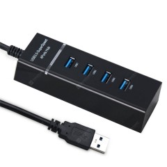 USB-HUB Китай 4 порта 3.0 120см черное