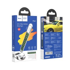 Парковочная карта Hoco PH41 Promise металлическая серебристая