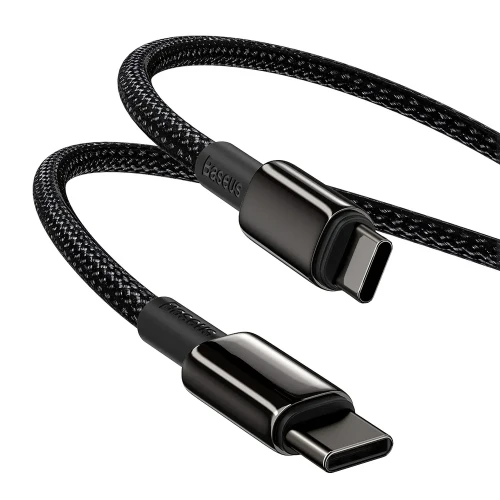 Кабель-зарядка Type-C на Type-C Baseus Tungsten Gold 100W 1м (CATWJ-01) черный