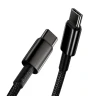 Кабель-зарядка Type-C на Type-C Baseus Tungsten Gold 100W 1м (CATWJ-01) черный