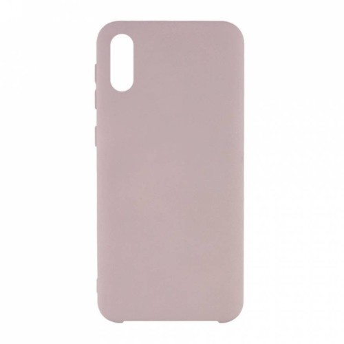 Накладка для Samsung Galaxy A02 Silicone cover пудро
