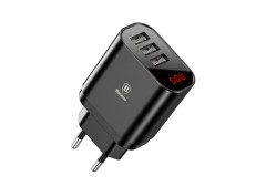 Сетевое зар. устр. Baseus Mirror Lake 3USB 3.4A (CCALL-BH01) черное
