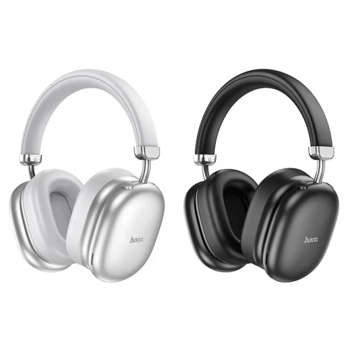 Стереонаушники Bluetooth полноразмерные Hoco W35 Max V5.3/45ч серебристые