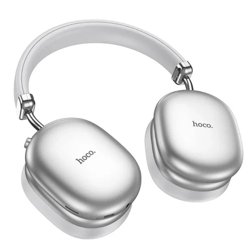 Стереонаушники Bluetooth полноразмерные Hoco W35 Max V5.3/45ч серебристые