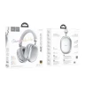 Стереонаушники Bluetooth полноразмерные Hoco W35 Max V5.3/45ч серебристые