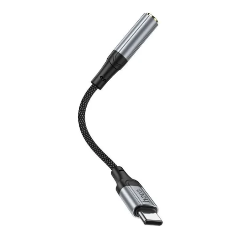 Переходник Hoco LS36 Type-C на AUX3.5 12см черный