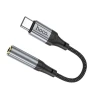 Переходник Hoco LS36 Type-C на AUX3.5 12см черный