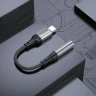 Переходник Hoco LS36 Type-C на AUX3.5 12см черный