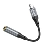 Переходник Hoco LS36 Type-C на AUX3.5 12см черный