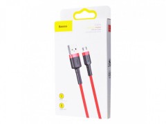 Usb Кабель-зарядка Micro Baseus Cafule 2.1A 1м (CAMKLF-B09) красно-черный