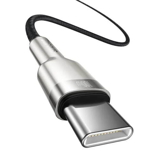 Кабель-зарядка Type-C на Type-C Baseus Cafule Metal 100W 1м CATJK-C01 черный