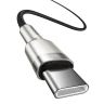 Кабель-зарядка Type-C на Type-C Baseus Cafule Metal 100W 1м CATJK-C01 черный