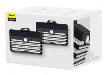 Светодиодный уличный фонарь Baseus Energy Collection Series Solar Wall Lamp (DGNEN-C01) черный