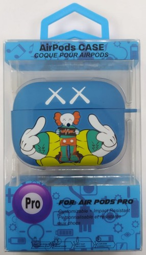 Силиконовый светящийся в темноте чехол для AirPods Pro Luxo Kaws рисунок №28