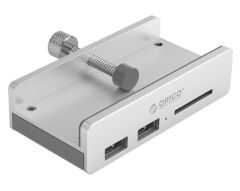 USB-хаб Orico MH2AC 2xUSB3.0/SD серебристый