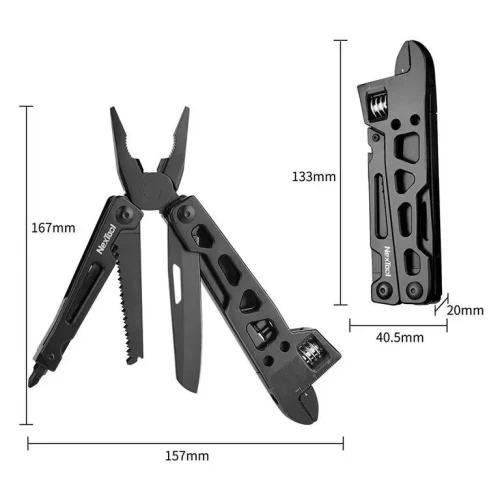 Мультитул Multi-function Wrench Knife NE20145 черный