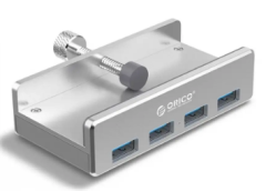 USB-хаб Orico MH4PU 4xUSB3.0 серебристый