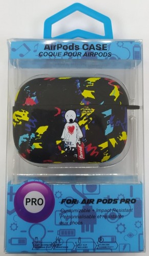 Силиконовый светящийся в темноте чехол для AirPods Pro Luxo Kaws рисунок №33