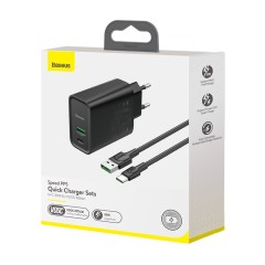 Сетевое зар. устр. Baseus Speed PPS 1USB+1C 30W (TZCCFS-H01) черное