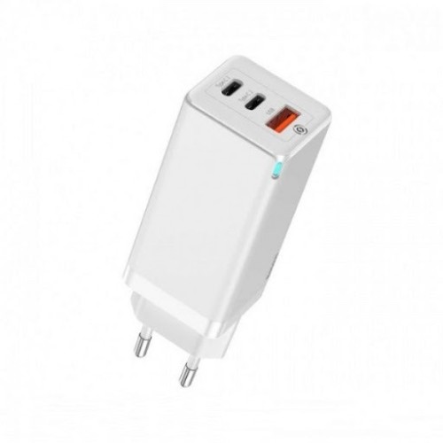 Сетевое зар. устр. Baseus GaN2 Pro Quick Charger 1USB+2C 65W (CCGAN2P-B02) белое