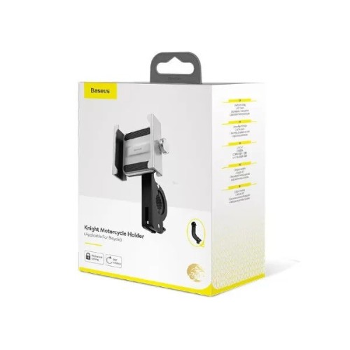 Держатель для велосипеда Baseus Knight Motorcycle holder (CRJBZ-0S) серебристый