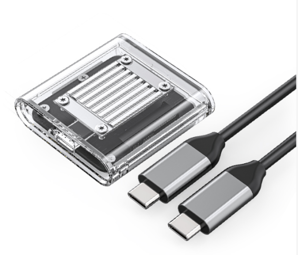 Внешний корпус для SSD M.2 NVMe 2230 Orico TC20-M2 10Gbps USB-C прозрачный