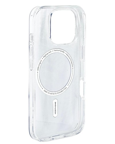 Накладка для i-Phone 16 Pro Keephone Hibrid Pro MagSnap прозрачный