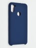 Накладка для Samsung Galaxy A21 Silicone cover темно-синяя