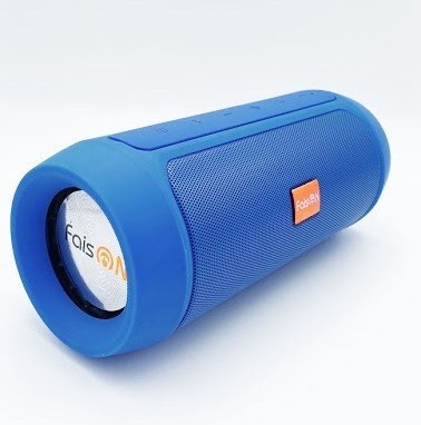 Bluetooth колонка Faison Charge 2 BT5.0/3ч/MicroSD/TF/AUX синяя