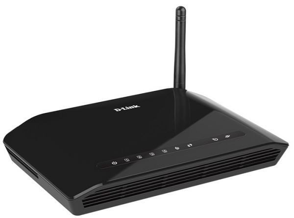 Wi-Fi роутер D-Link DSL-2640U R1A ADSL2+/VDSL2 черный