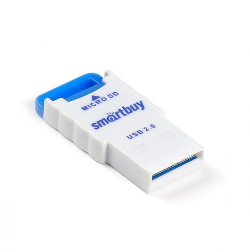 Картридер Smartbuy 707 USB - microSD голубой (SBR-707-B)