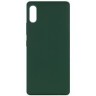 Накладка для Samsung Galaxy A02 Silicone cover без логотипа кислотно-розовая