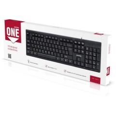Клавиатура проводная с Smartbuy ONE 114 USB/104 клавиши/Индикация клавиш/1.5м, (SBK-114U-K) черная