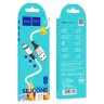 Usb Кабель-зарядка Type-C Hoco X86 3A 1м мягкий силиконовый белый