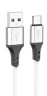 Usb Кабель-зарядка Type-C Hoco X86 3A 1м мягкий силиконовый белый