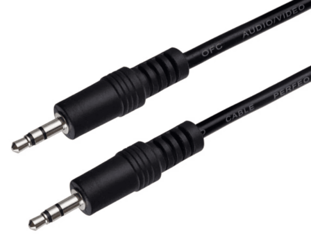 Аудиокабель AUX 3,5mm Perfeo 1 м. (J2101) черный