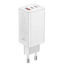 Сетевое зар. устр. Baseus GaN3 Pro Fast Charger 1USB+2C 65W (CCGP050102) белое