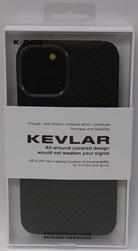 Накладка для i-Phone 12 Pro Max K-Doo Kevlar пластик черная