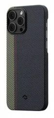 Накладка для i-Phone 14 Pro 6.1" Pitaka Magez Case 3 чёрно-зелёная