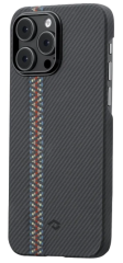 Накладка для i-Phone 14 Pro 6.1" Pitaka Magez Case 3 чёрная с узорами